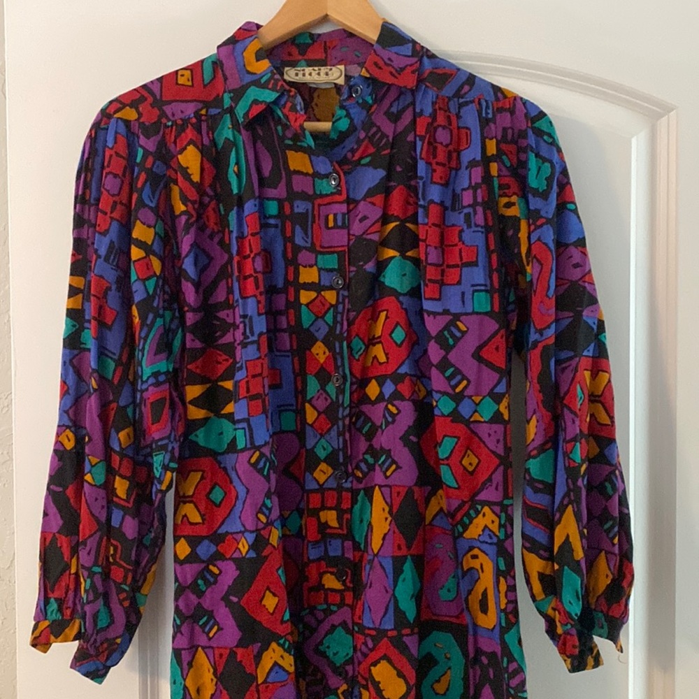 Vintage Noah’s Flood women’s tunic blouse